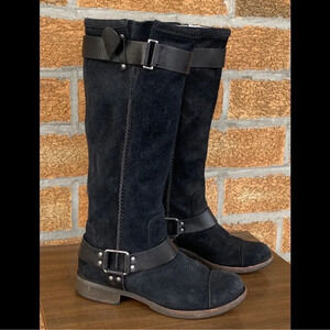 UGG WOMEN DREE BLACK LEATHER
BOOTS Sz 7